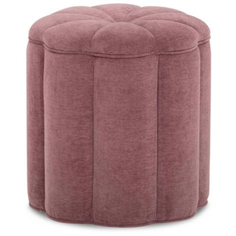 Fleur Mauve Storage Ottoman | Lamps Plus