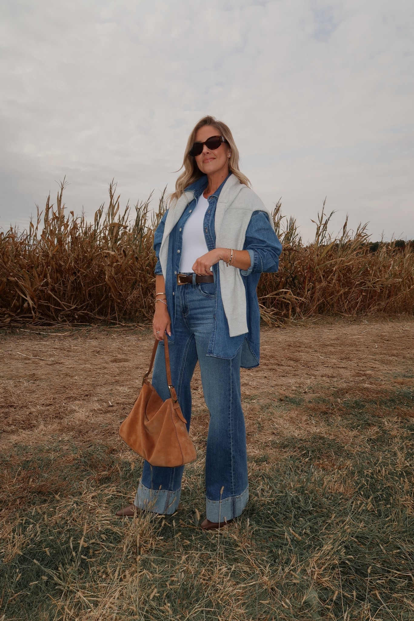 Favorite denim shirt and jeans both on sale! Great closet staples 🙌🏼 XS denim top / Small bodysuit / 25 jeans (true to size!) 

#LTKSaleAlert #LTKPetite #LTKootd