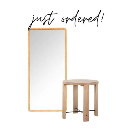 Just ordered! 
Long floor mirror
Side table 

#LTKhome #LTKFind