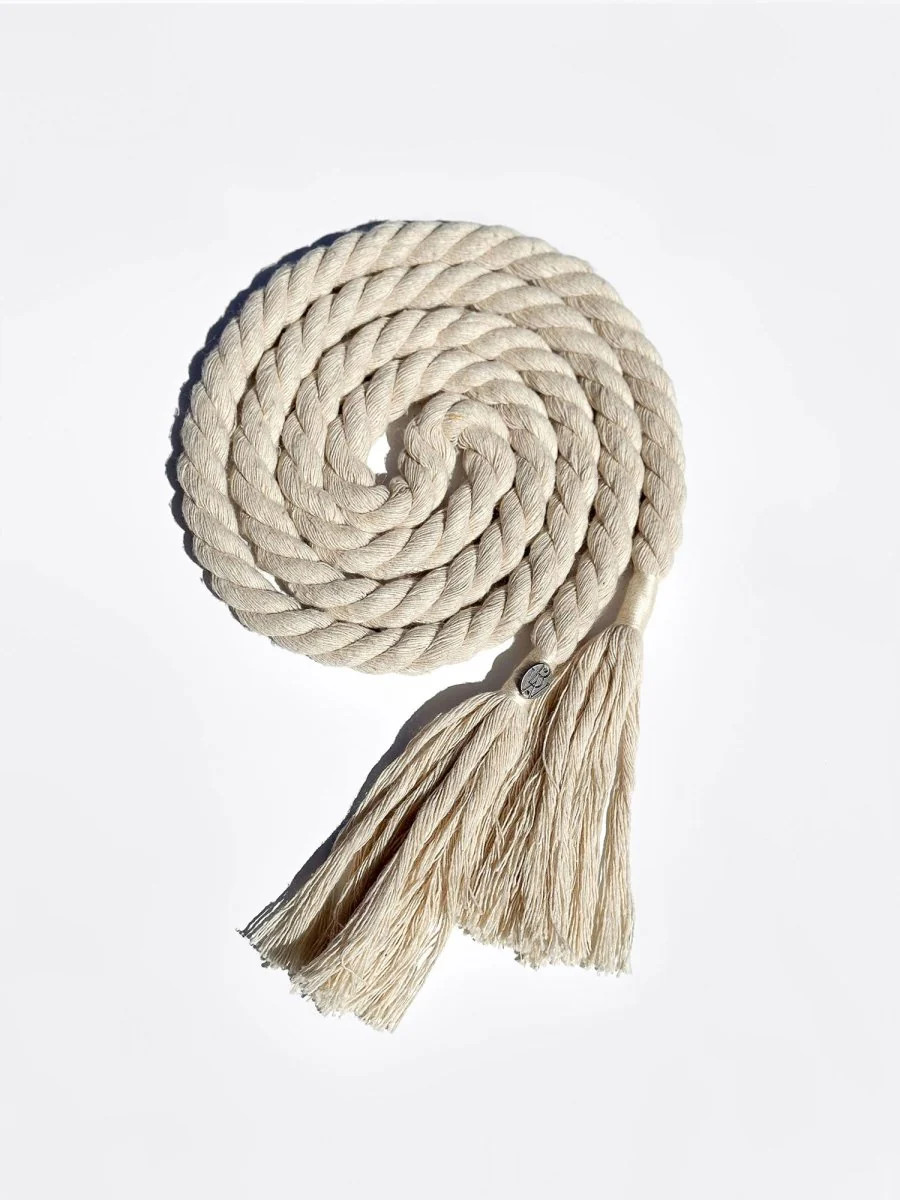 Natural Rope Belt Brown Leather | Brochu Walker | Brochu Walker