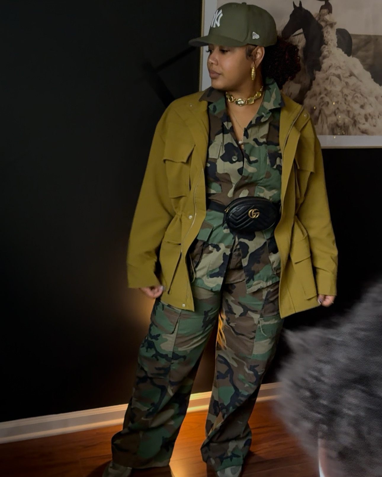 Wide-leg camo cargo pants styled with sneakers for an easy casual edgy look. Relaxed fit, comfortable, and perfect for everyday wear—running errands, travel days, or off-duty vibes. 
Jacket - runs large, size down; wearing a M

#LTKStyle
#LTKFinds
#ShopToKnowIt
#StyledOnLTK
#LTKStreetStyle
#WideLegCargos
#CargoPantsStyle
#CamoCargo
#WideFitPants
#UtilityPants
#SneakerStyle
#CasualOutfitInspo
#EverydayStyle
#curvystyle #reallifefashion


#LTKFindsUnder100 #LTKOver40