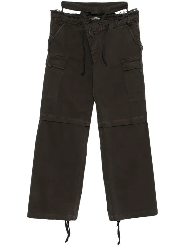 wide-leg cargo trousers | Farfetch Global