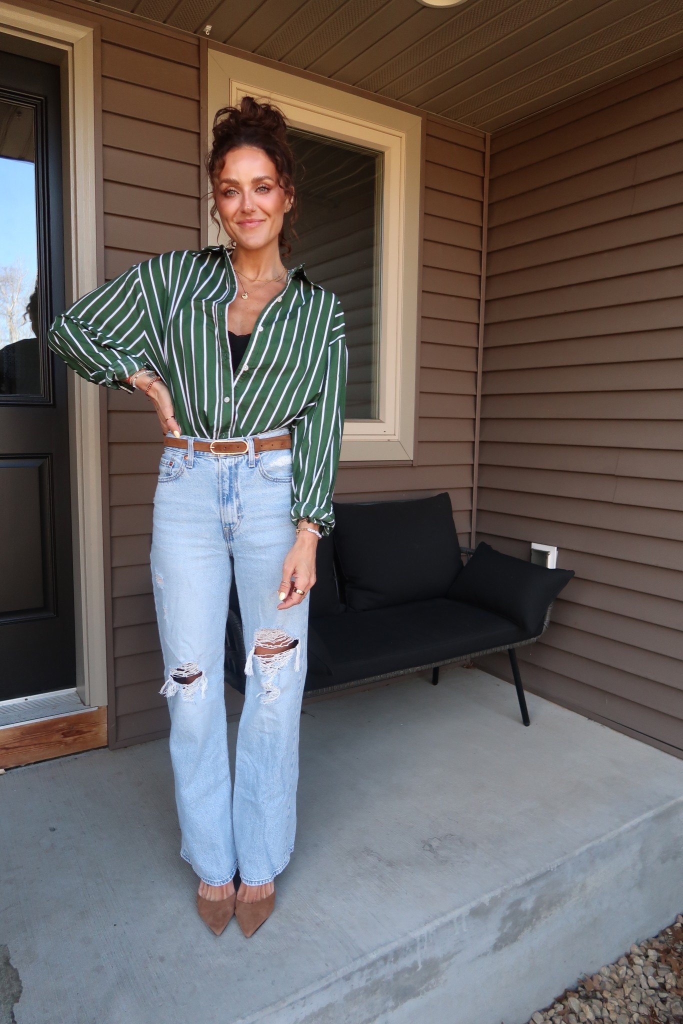 Jeans i sized down
Shirt oversized fit so get your true size 

#LTKBeauty #LTKStyleTip #LTKFindsUnder50