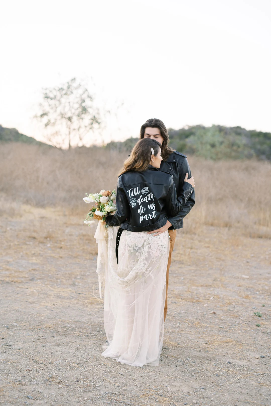 Till Death Do Us Part Leather Jacket - Day of the Dead Wedding - Gift for October Bride - Cute Le... | Etsy (US)