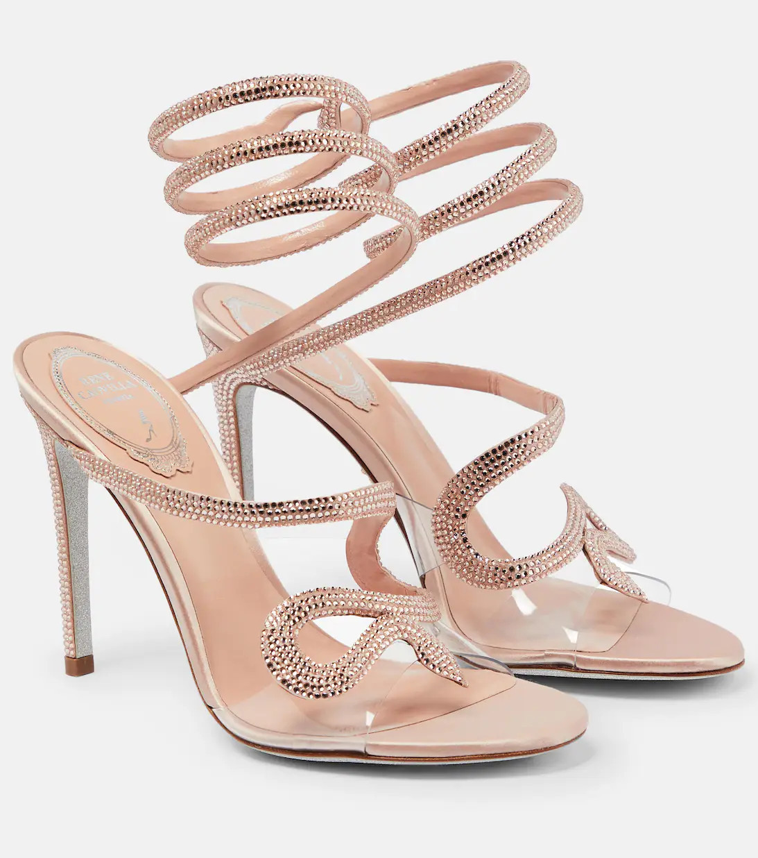 Margot embellished bow-tie satin sandals | Mytheresa (US/CA)