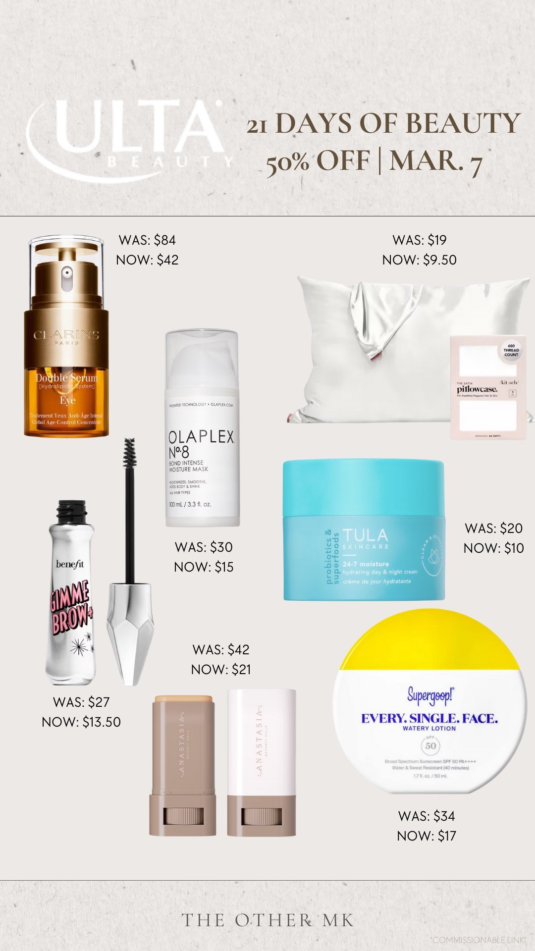 Shop my picks for @ultabeauty 21 days of beauty sale! Best beauty sale of the year. 50% off makeup, skincare, and hair! #ad #ulta #ultabeauty

#LTKSaleAlert #LTKFindsUnder100 #LTKBeauty