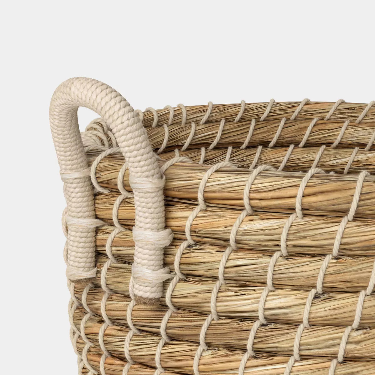Round Natural Woven Basket Small Brown - Threshold\u2122 | Target