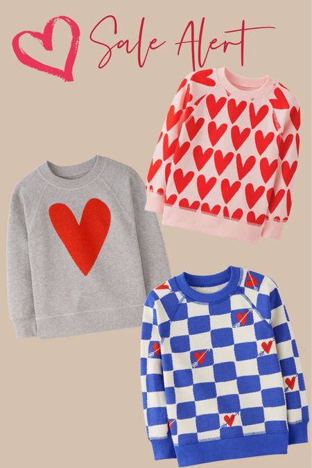 Something sweet for your kids Valentines like these super cute valentine’s Day themed sweatshirts.

#Valentine’sDay #ValentinesDayOutfits #Kids #ToddlerOutfits #ValentineGifts

#LTKGiftGuide #LTKkids #LTKsalealert