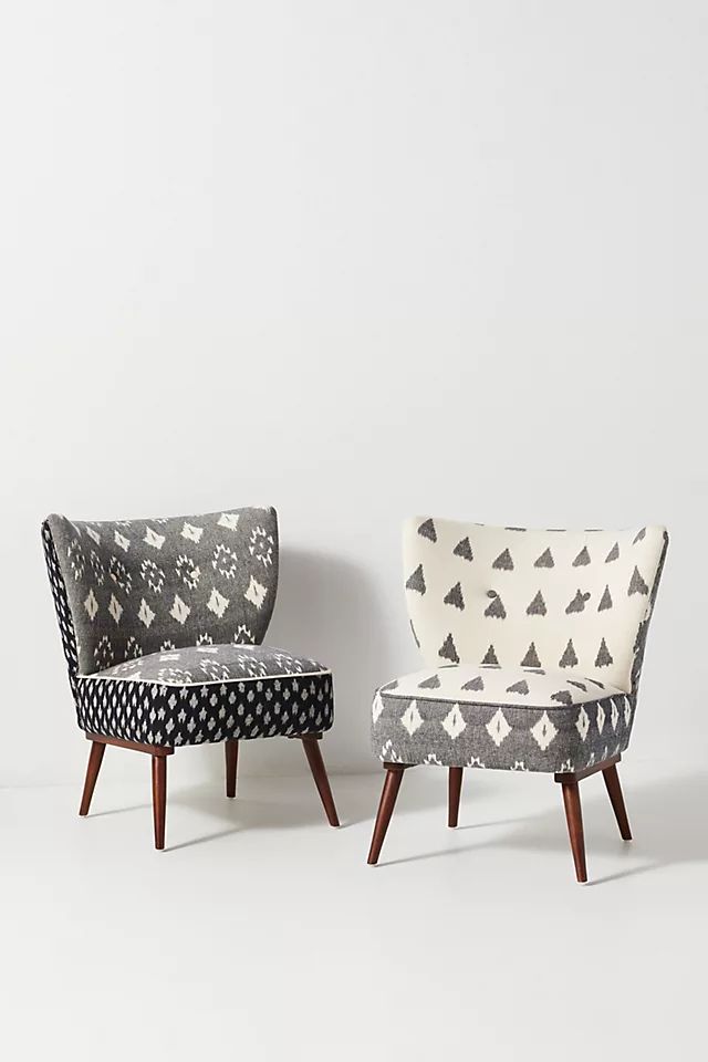 Woven Ikat Petite Accent Chair | Anthropologie (US)