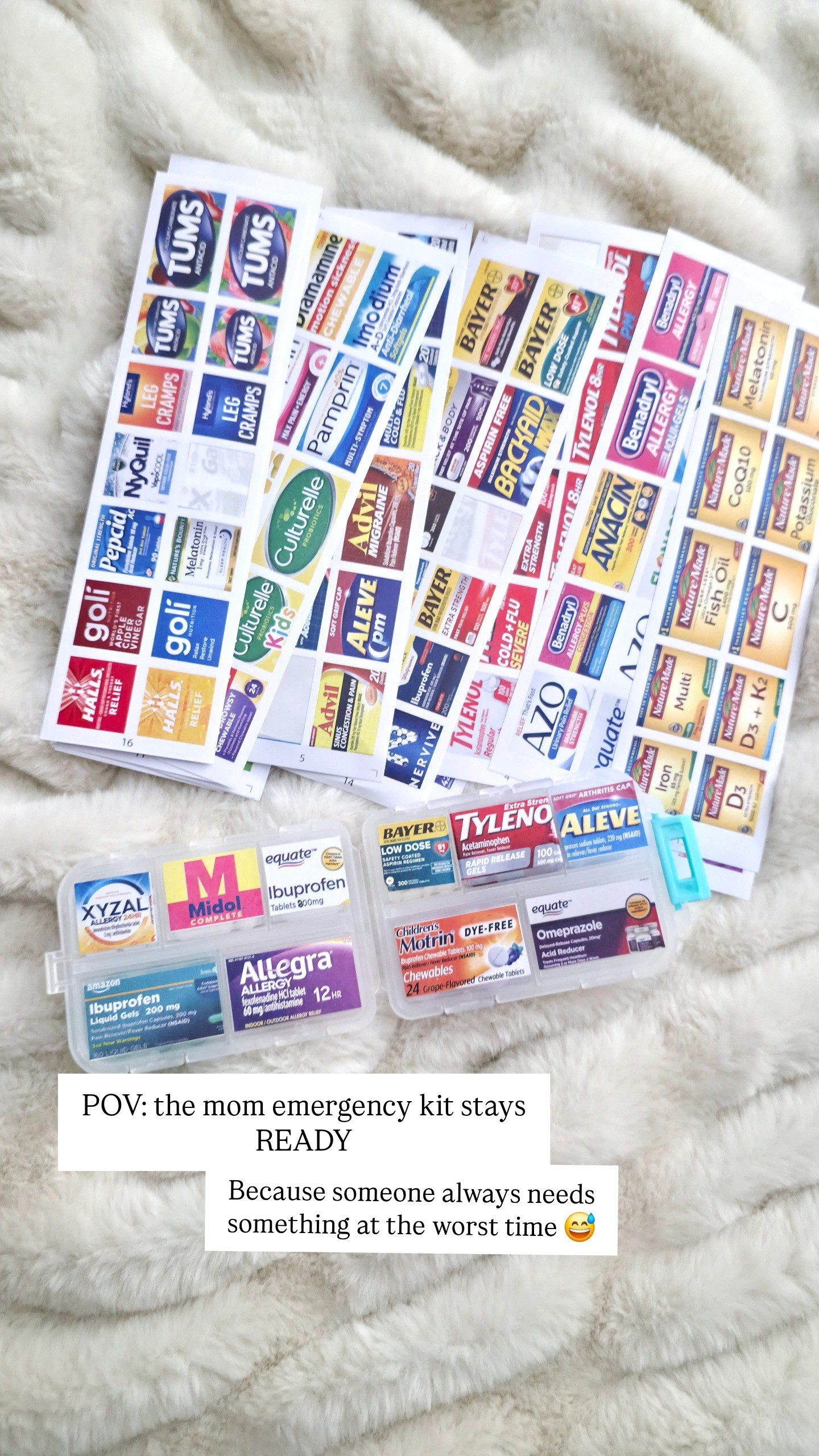 Finally organized our medicine travel kit 🤍These label stickers made organizing SO much easier ✨Definitely a Must-have 

#LTKmomlife #LTKSaleAlert #LTKKids