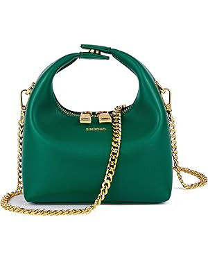 SINBONO Small Top Handbags for Women, Soft Vegan Leather Shoulder Hobo Crossbody Bag, Mini Purses... | Amazon (US)