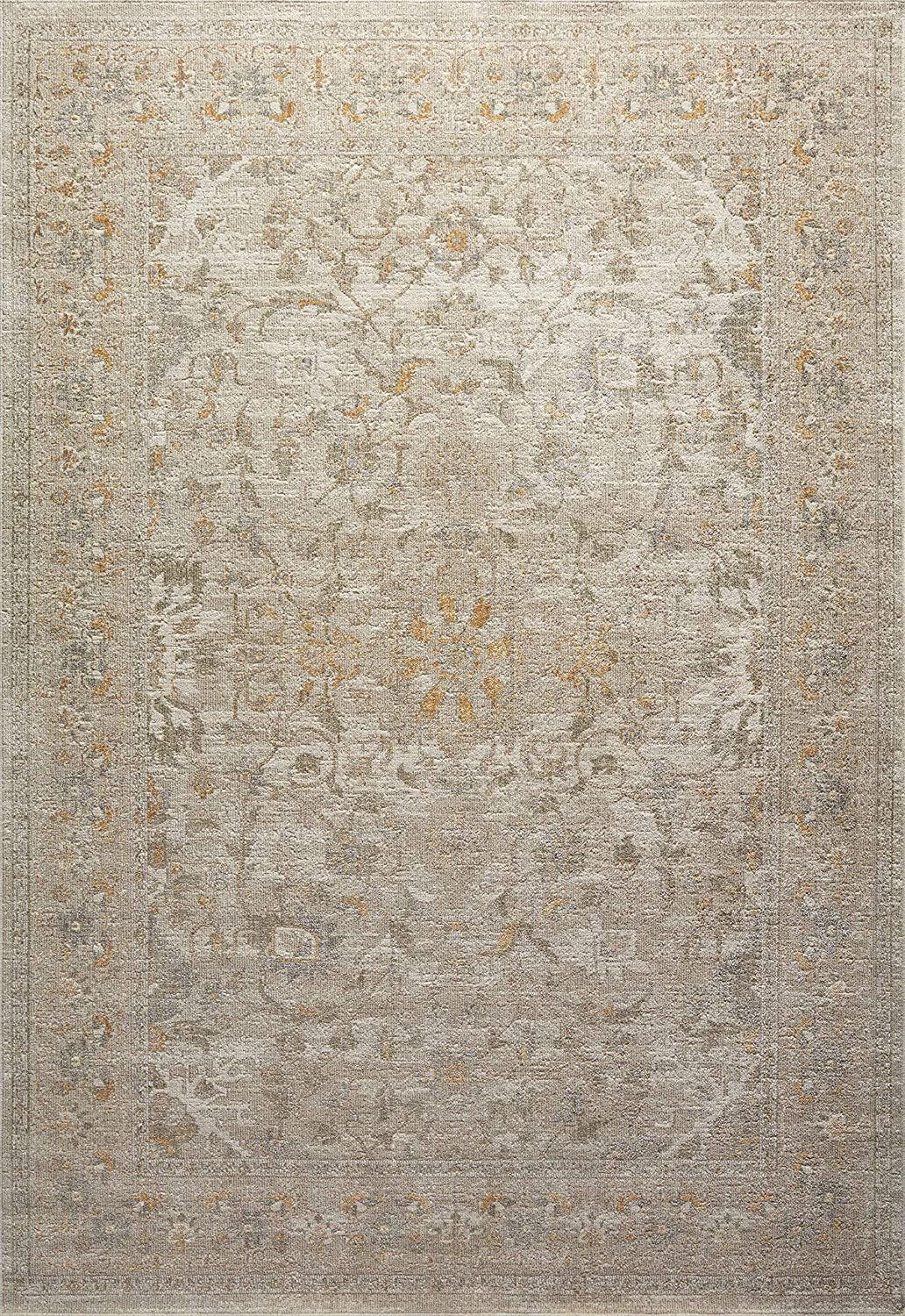 Chris Loves Julia x Loloi Rosemarie ROE-02 Ivory / Natural Oriental Area Rug 7'-10" x 10' | Amazon (US)