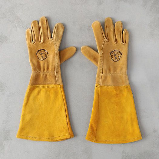 Leather Gauntlet Garden Gloves | Terrain