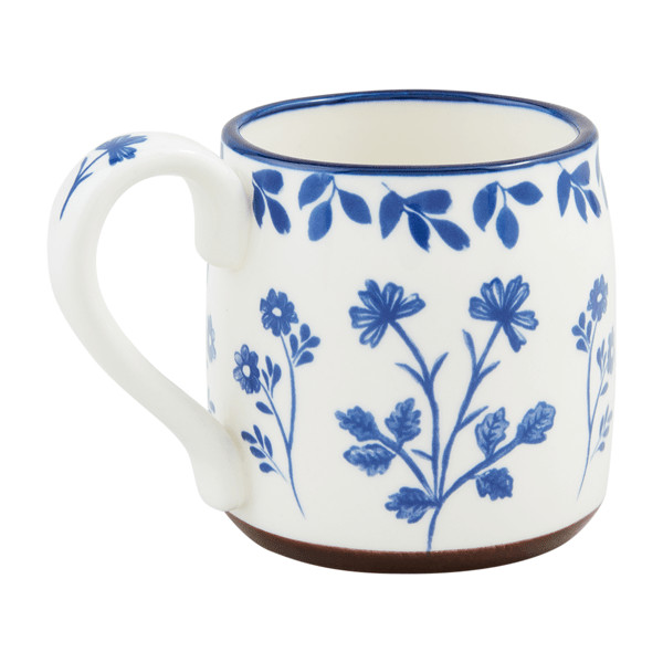 Flowers Blue Floral Mug | Mud Pie