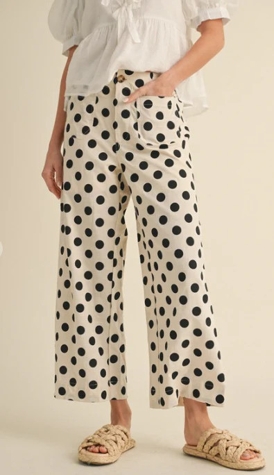 Dot Darling Wide-Leg Pants | The Collection Texas