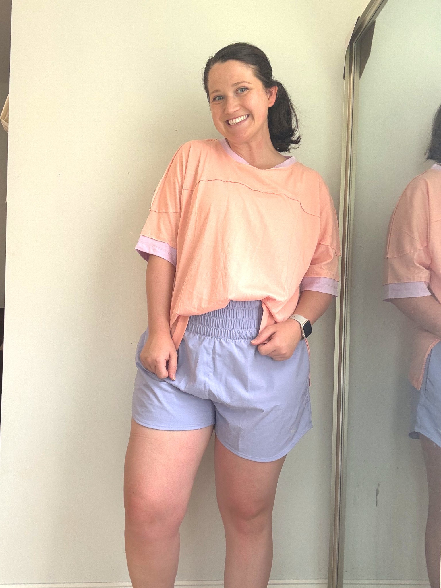 Summer ootd. Casual and comfy mom outfit 