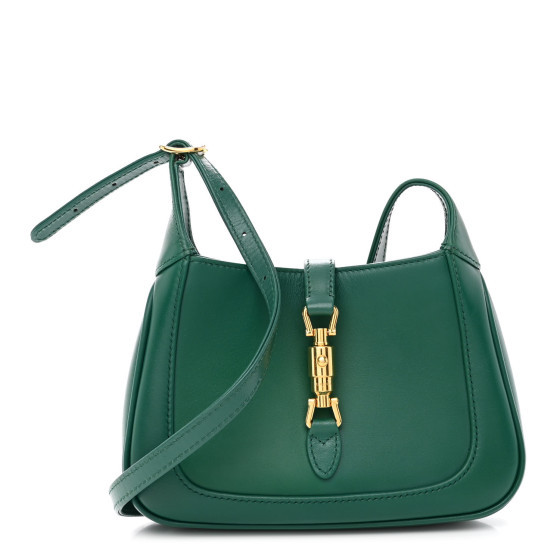 Boarded Dyana Lux Calfskin Mini Jackie 1961 Hobo Emerald | FASHIONPHILE (US)