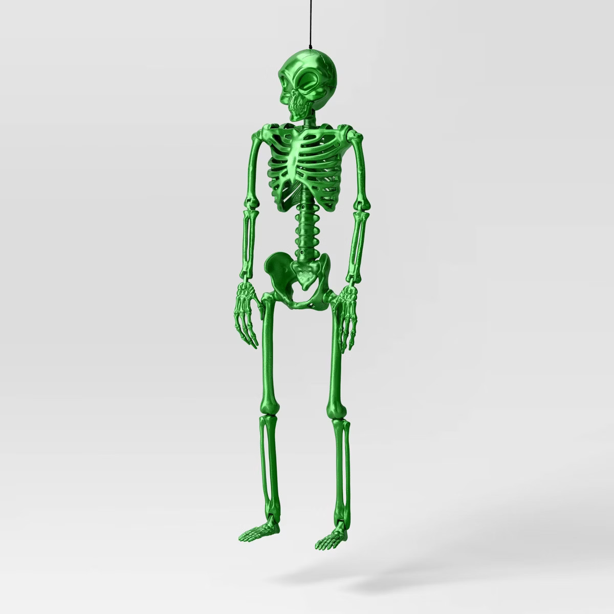 24" Poseable Alien Skeleton Halloween Decorative Prop Ghoulish Glow Green - Hyde and EEK! Boutiqu... | Target