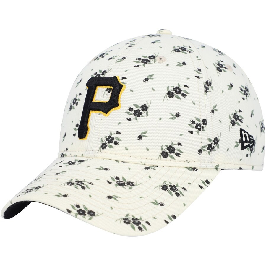 Women's Pittsburgh Pirates New Era Cream Chrome Bloom 9TWENTY Adjustable Hat | MLB Shop