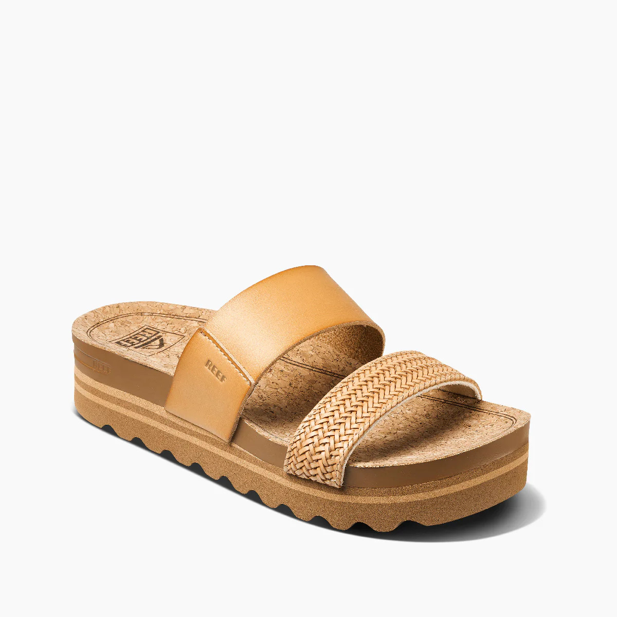 Women's Cushion Vista Hi Slides in Natural Braid | REEF® | Reef