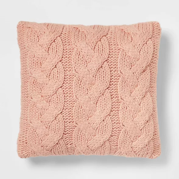 Chunky Cable Knit Throw Pillow - Threshold™ | Target