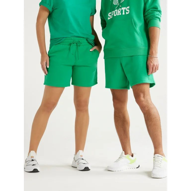 Love & Sports All Gender Malibu Fleece Shorts, 7” Inseam, Sizes S-XXXL - Walmart.com | Walmart (US)