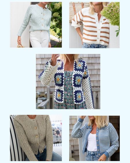 shop the new knit arrivals that Marea just dropped! I love all these coastal cardigans perfect for a New England fall wardrobe! 