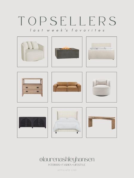 Such amazing top sellers this week! My two favorite bed frames, our office sofa, my favorite sideboard, and the viral Walmart swivel chair! All such beautiful finds that I love! 

#LTKStyleTip #LTKHome