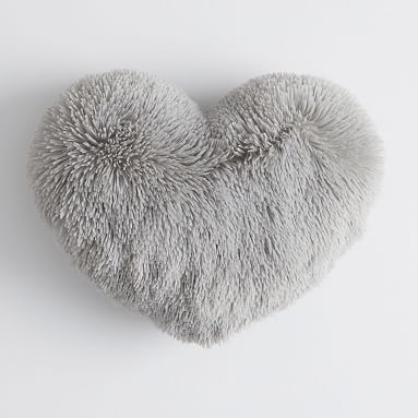 Fluffy Luxe Heart Pillow | Pottery Barn Teen | Pottery Barn Teen