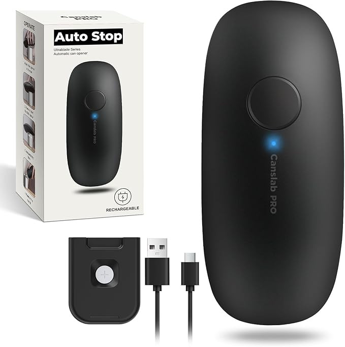 Canslab Ultrablade PRO Auto Stop Can Opener - Rechargeable Electric Can Opener for Kitchen for Se... | Amazon (US)