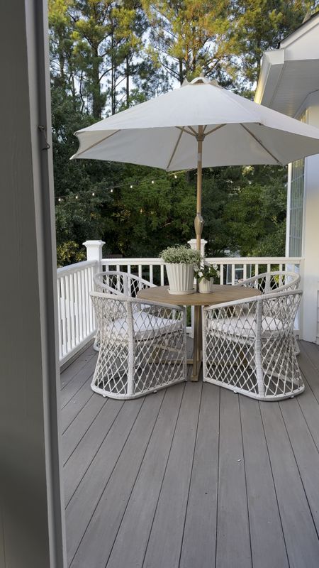 Summer nights in the porch- new patio table under $200 from Walmart! 

Target umbrella porch coastal outdoor table pottery barn Serena lily rattan wicker teak 

#LTKStyleTip #LTKHome #LTKOver40