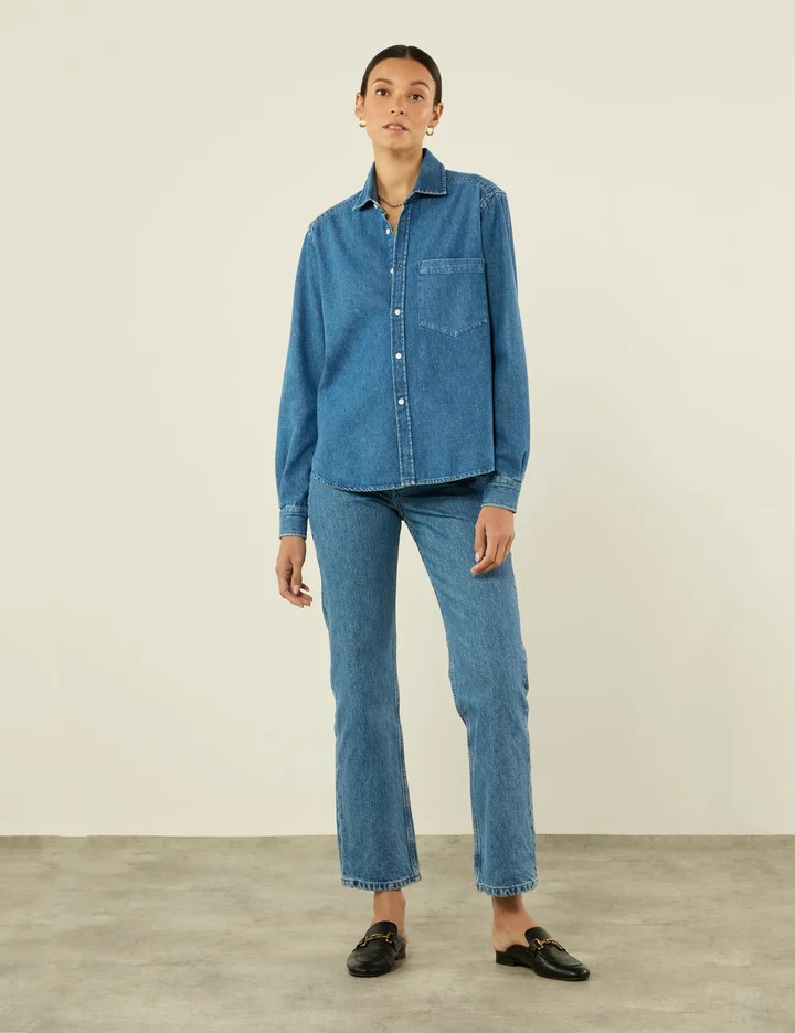 The Classic: Denim, Blue | With Nothing Underneath