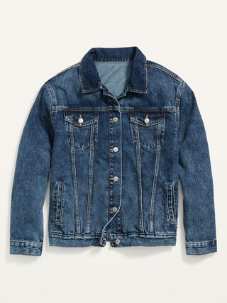 Dark-Wash Boyfriend Jean Jacket for Women | Old Navy (US)