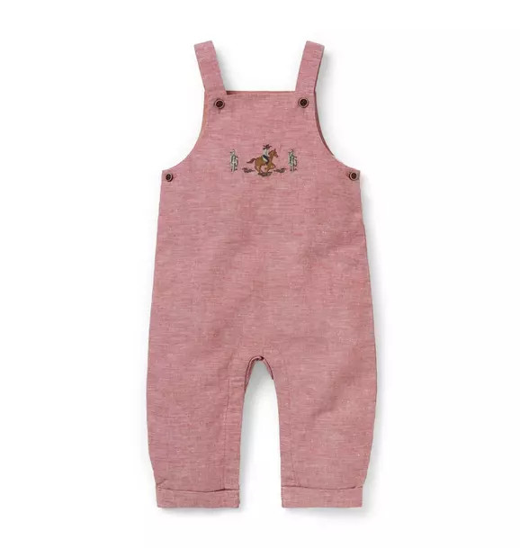 Baby Cowboy Linen-Cotton Overall | Janie and Jack