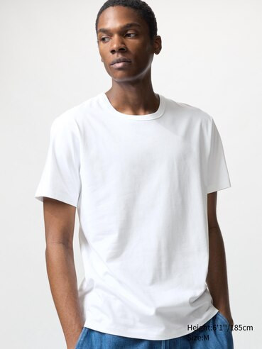 MEN'S AIRISM COTTON CREW NECK T-SHIRT | UNIQLO AU | Uniqlo Australia