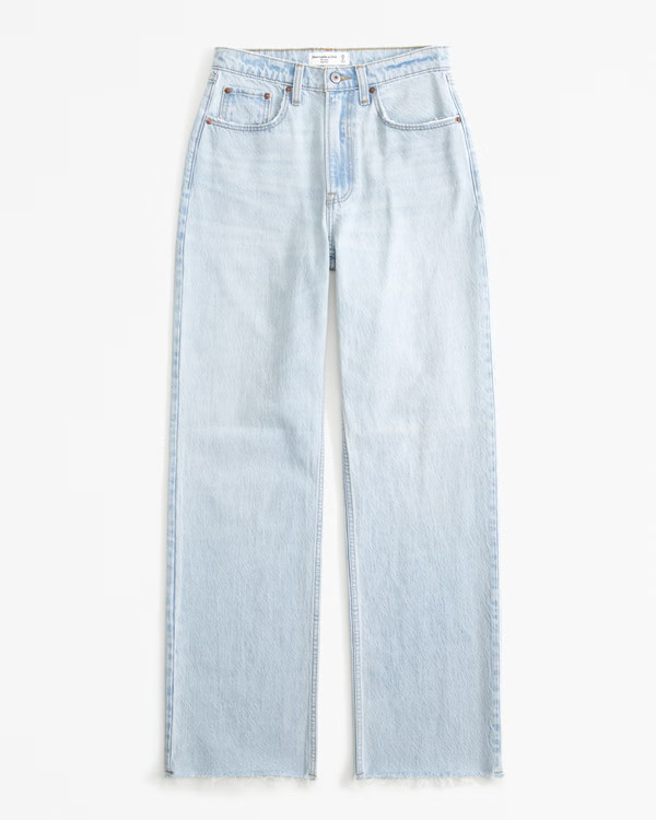 Women's Curve Love High Rise Loose Jean | Women's Clearance | Abercrombie.com | Abercrombie & Fitch (US)