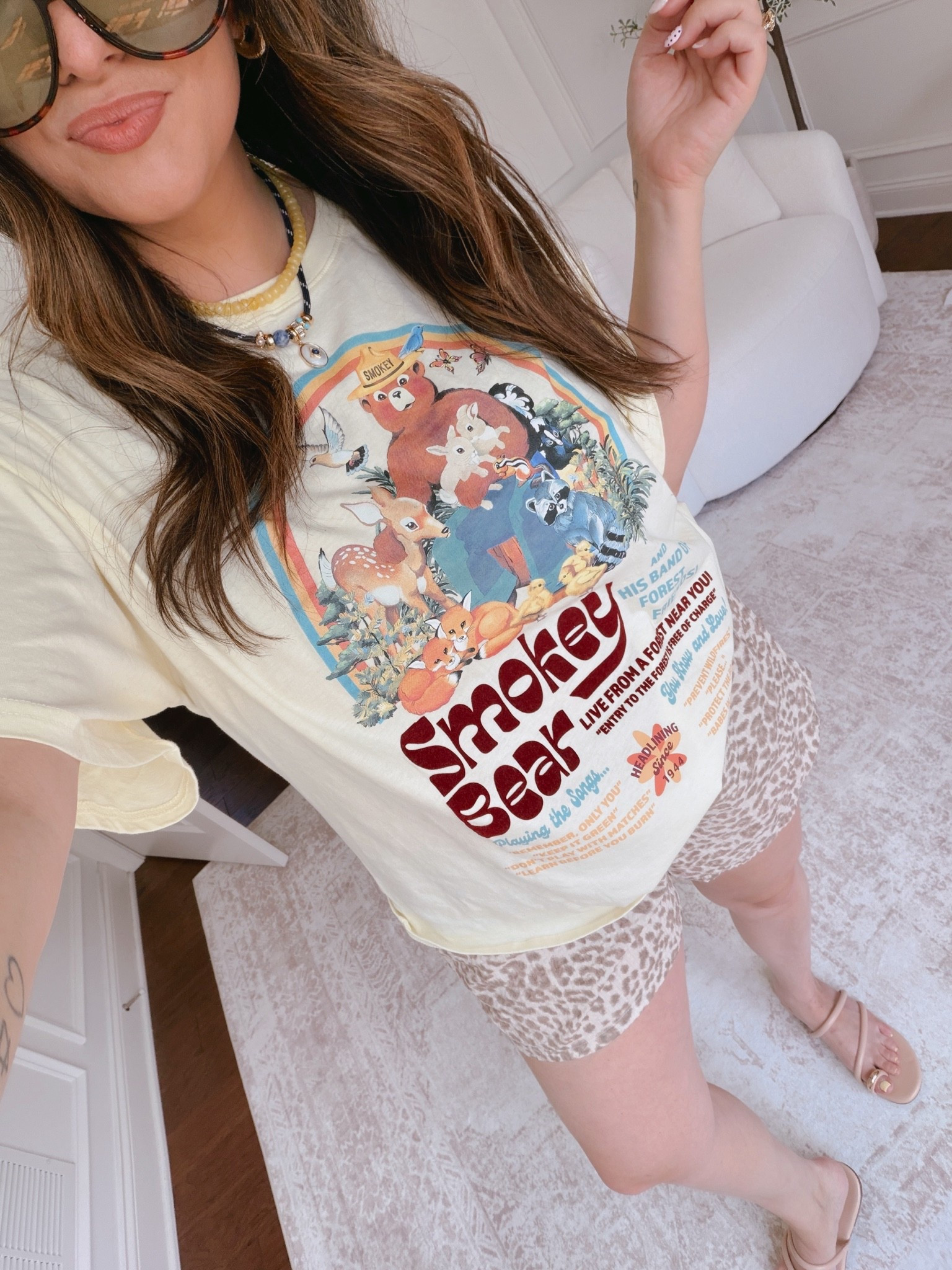 Wearing an XL in the tee and a large in the shorts

#LTKgrwm #LTKootd #LTKMidsize