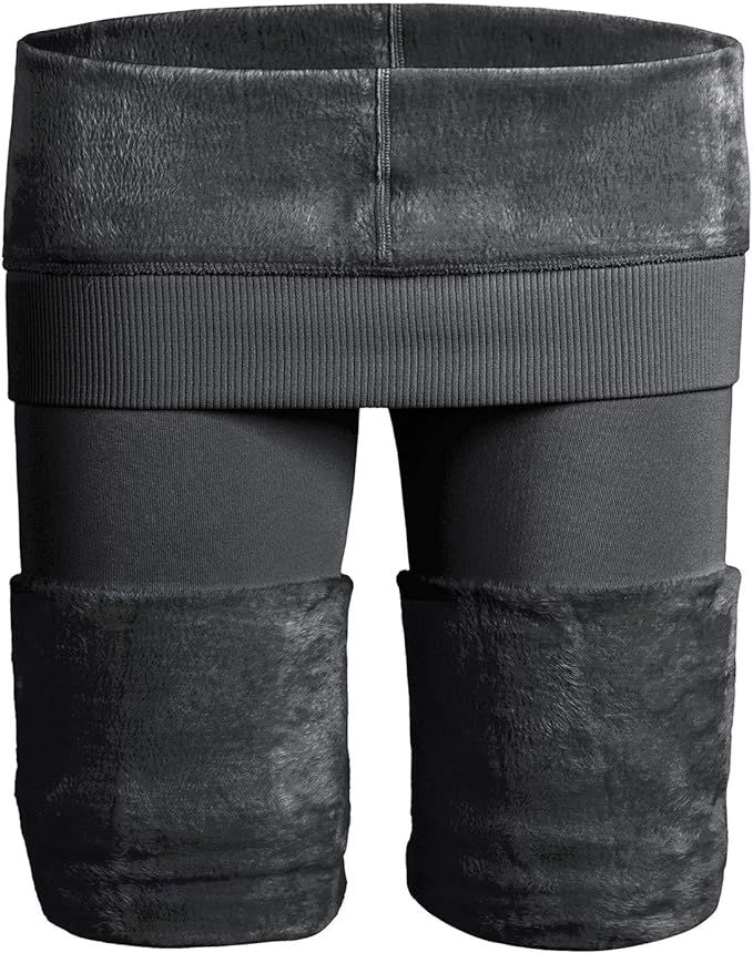 NORMOV Winter Warm Fleece Lined Leggings for Women Thermal Tights Velvet Pants | Amazon (US)