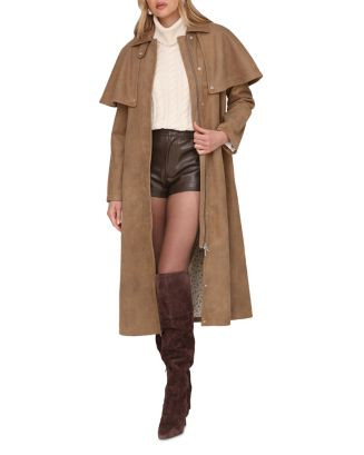 Faux Suede Cape Trench Coat | Bloomingdale's (US)