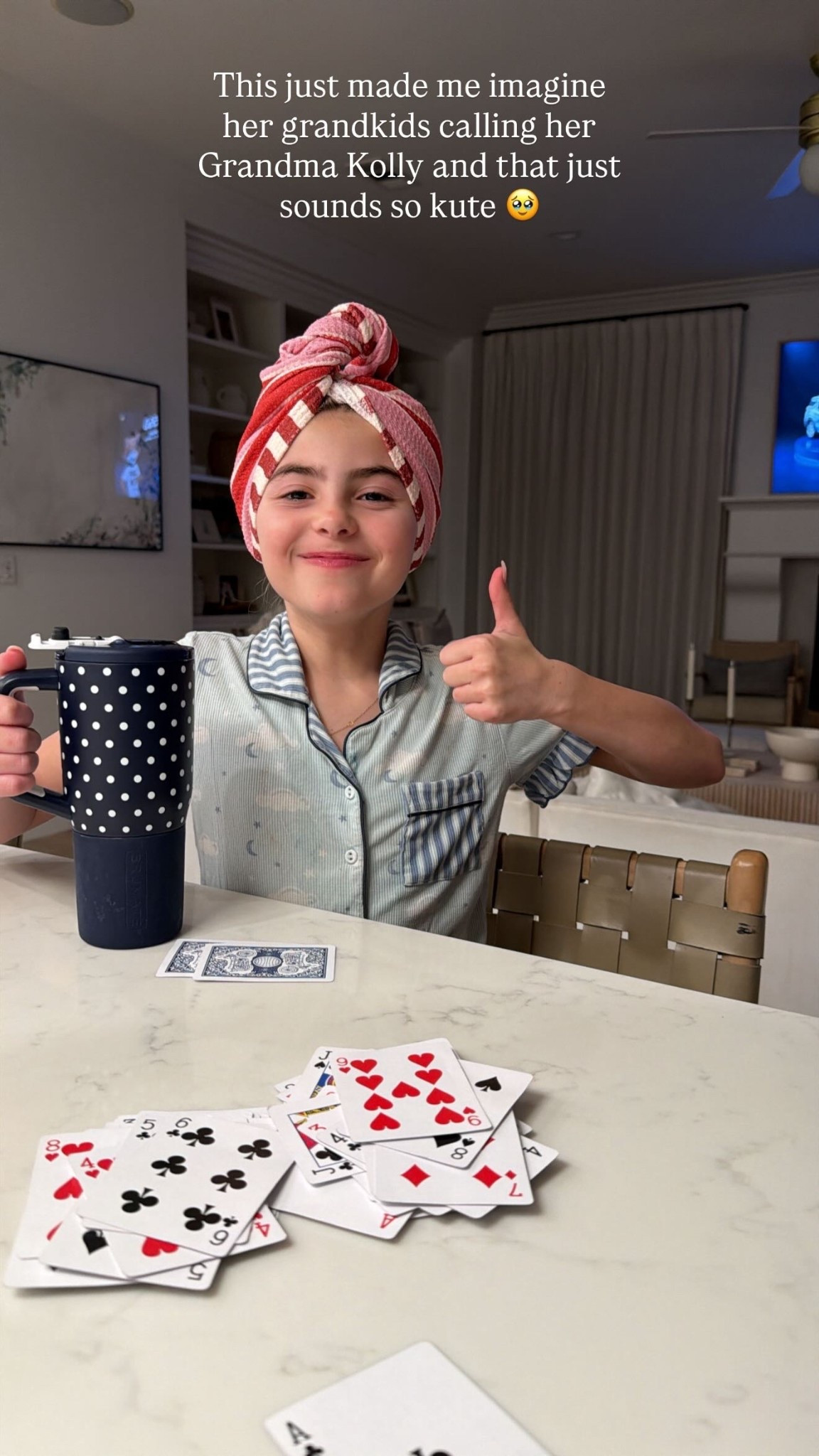 This just made me imagine her grandkids calling her Grandma Kolly and that just sounds so kute 🥹