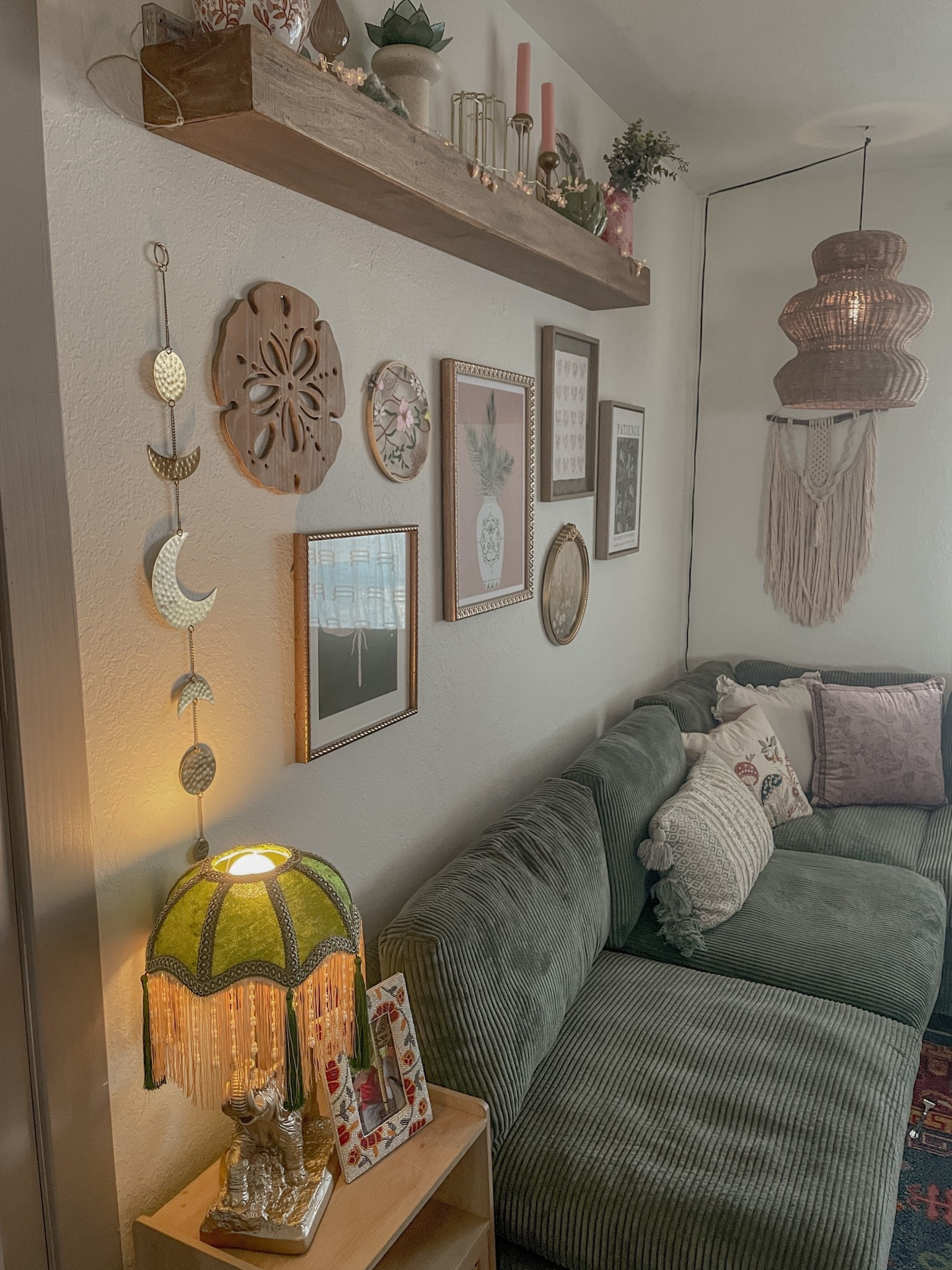 Vintage Lamp Shade for boho home decor lovers 💓 it’s perfect 🥹  #homedecorfinds #boho #livingroom

#LTKHome