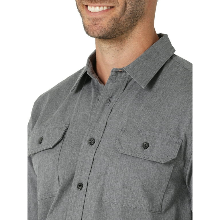 Wrangler® Men's Long Sleeve Epic Soft Woven Shirt, Sizes S-5XL | Walmart (US)