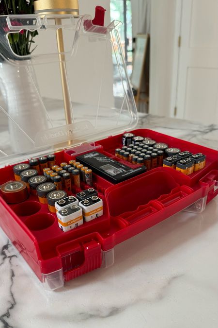 Love this acrylic battery storage box! Perfect for fathers day gift and organizing batteries 

#LTKHome #LTKGiftGuide #LTKFindsUnder50