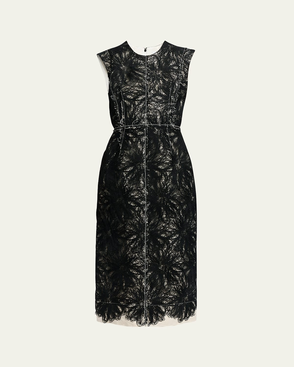 Lace Sleeveless Pencil Midi Dress | Bergdorf Goodman