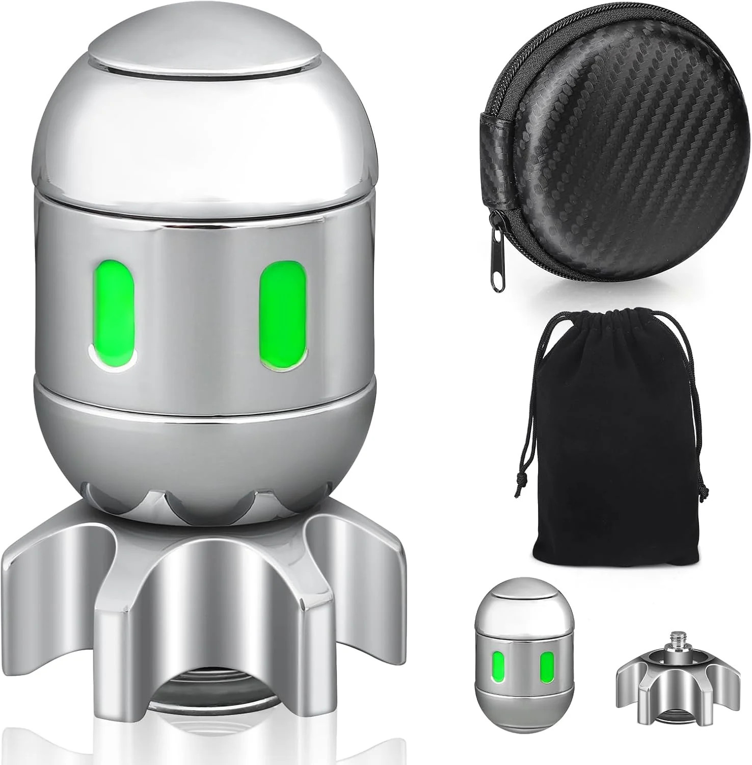 Atomic Bomb Fidget Spinner Toy for Kid Adult, Grow in The Dark Metal Fidget Spin Sensory Focus Gy... | Walmart (US)