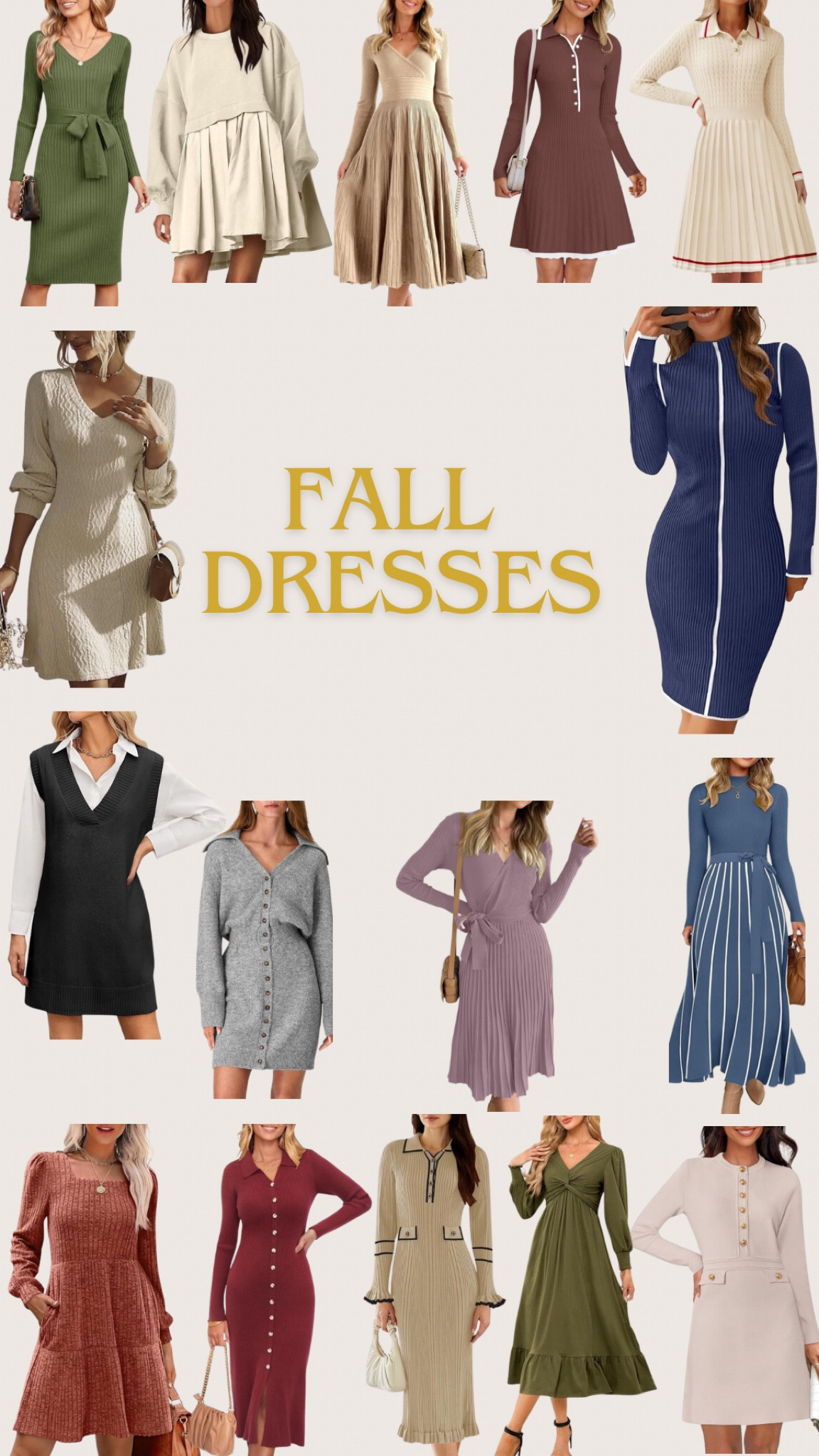 Fall dresses, perfect for the office or a brunch date. Sweater cozy.

#LTKFallSale #LTKStyleTip #LTKSeasonal