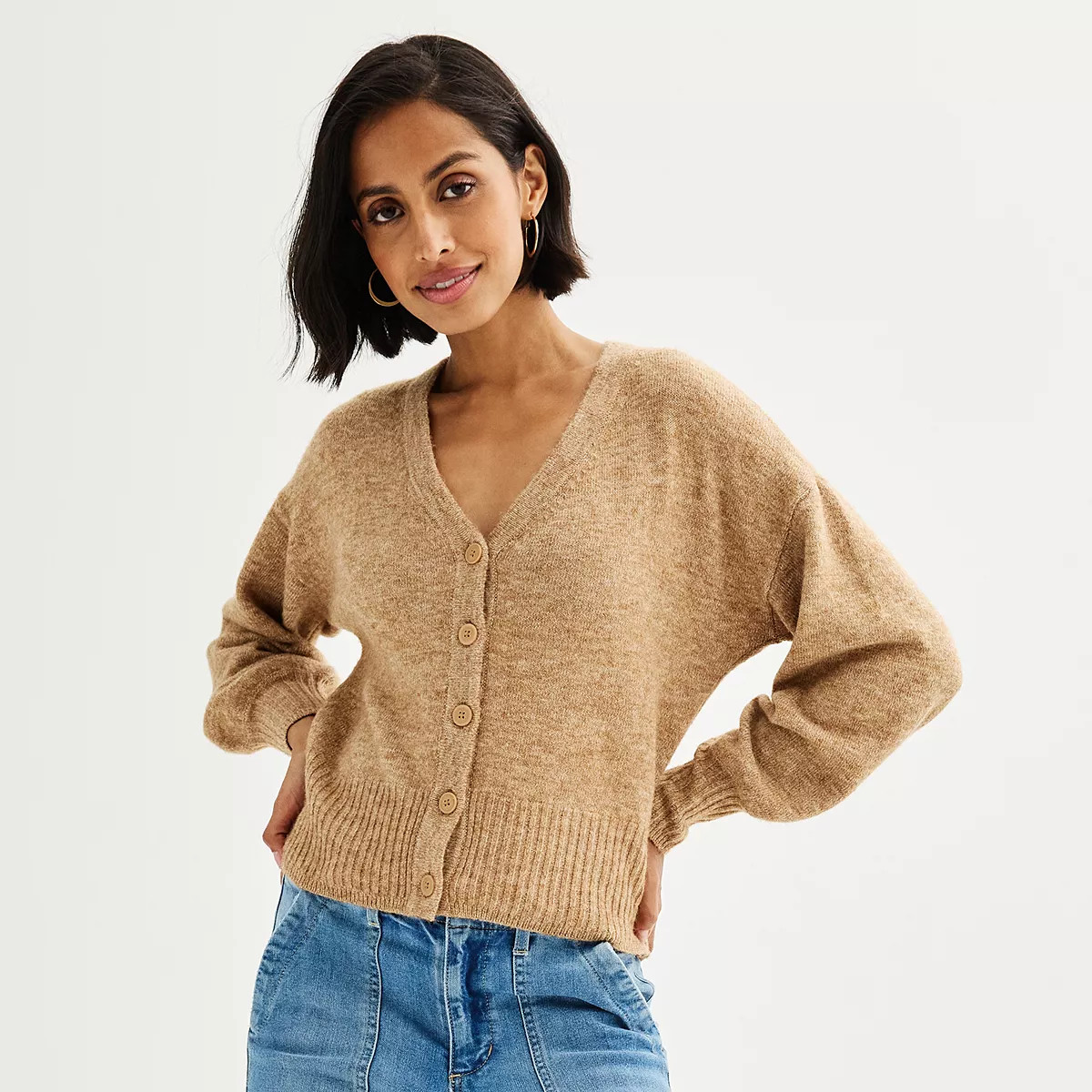 Women's Sonoma Goods For Life® Button Front Cardigan | Kohl's