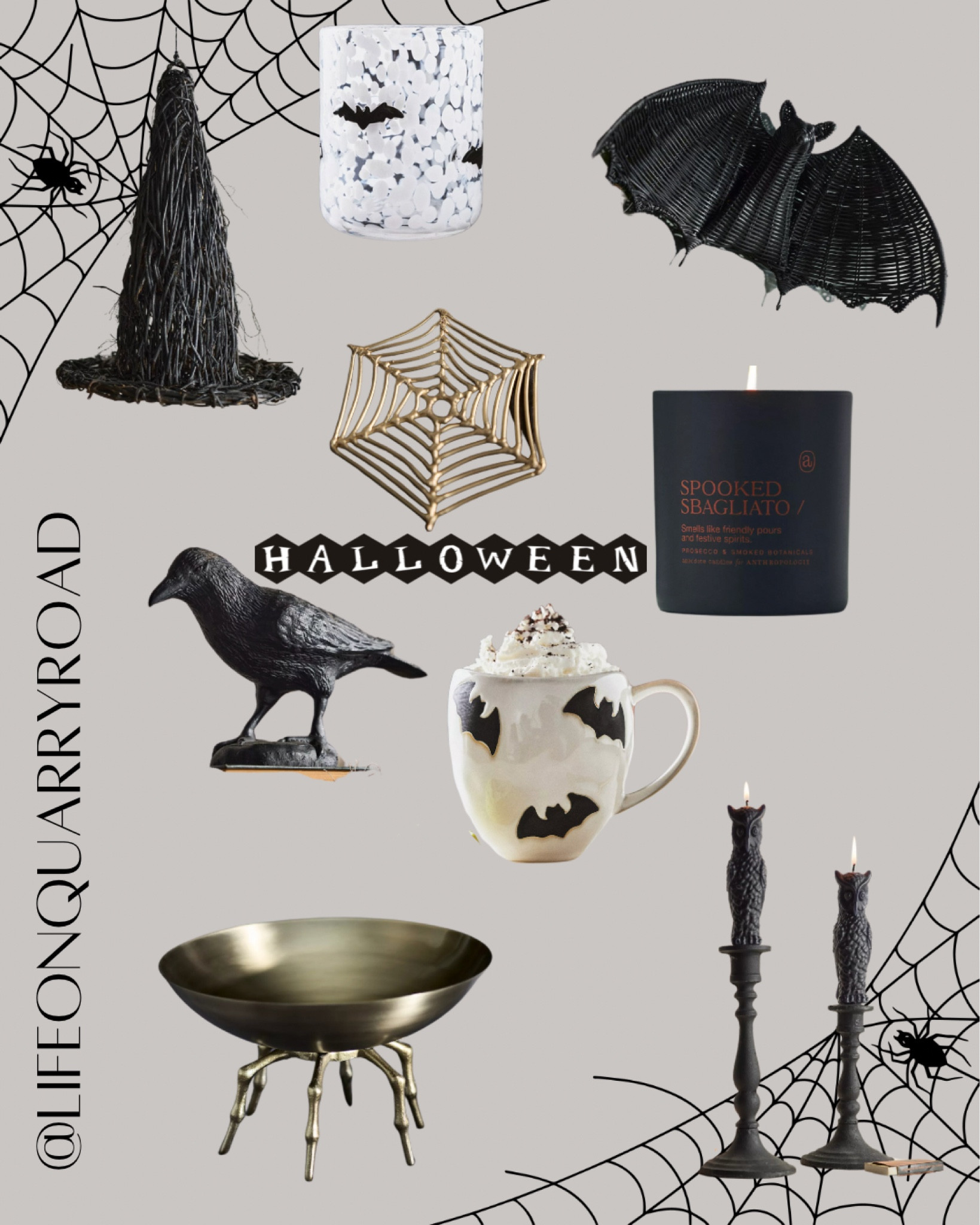 Halloween decor
Spooky home 
Witch hats 
Spiderweb coasters 
Anthropologie 
Bats 
Halloween candle 


#LTKHome #LTKSeasonal #LTKFindsUnder50