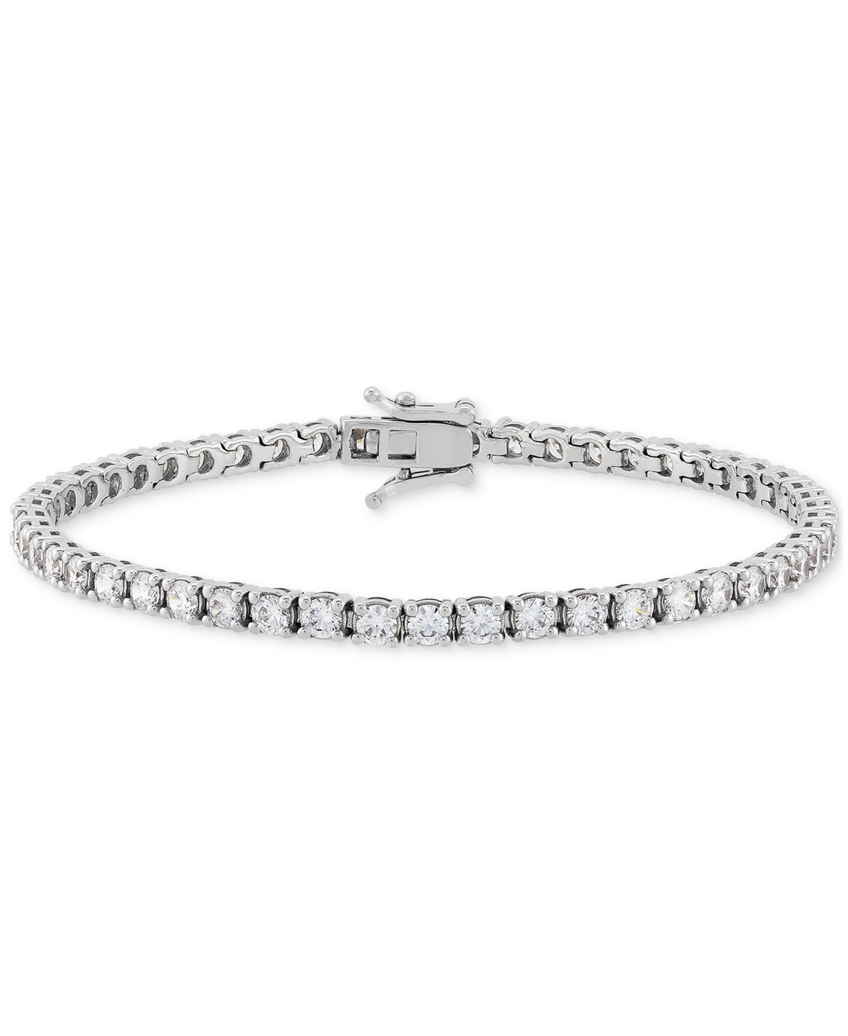 Grown With Love Lab Grown Diamond Tennis Bracelet (5 ct. t.w.) in 14k White Gold | Macys (US)