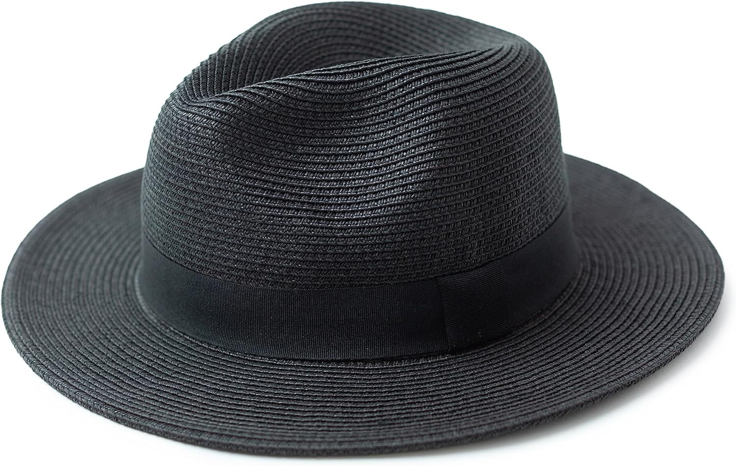 Joywant Womens Straw Fedora Beach Sun Hat, Packable Wide Brim Panama Hat for Women UV UPF50+ Summ... | Amazon (US)